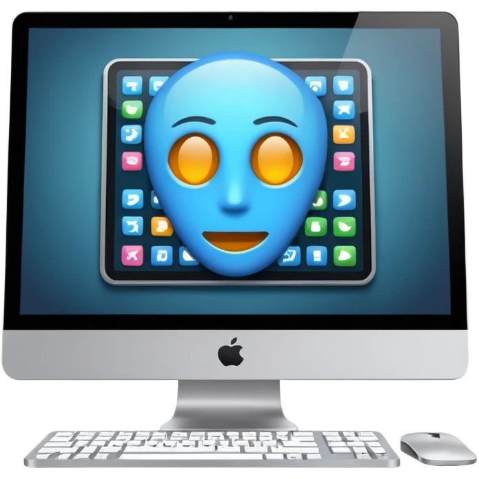 AI webflow on a computer - really complicated, no faces emoji