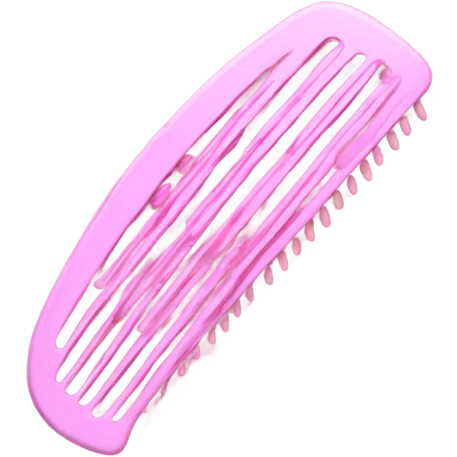 Pink comb emoji