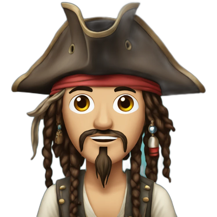 Jack sparrow sur le titanic emoji