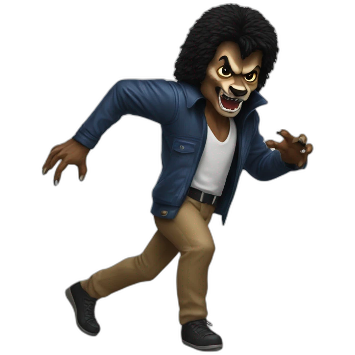 Michael Jackson thriller werewolf emoji