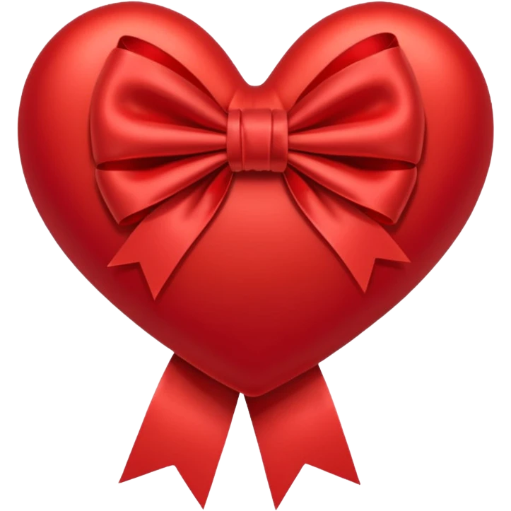heart with ribbon bow emoji