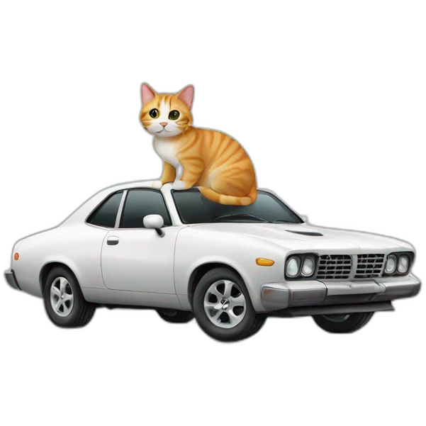 cat on car emoji