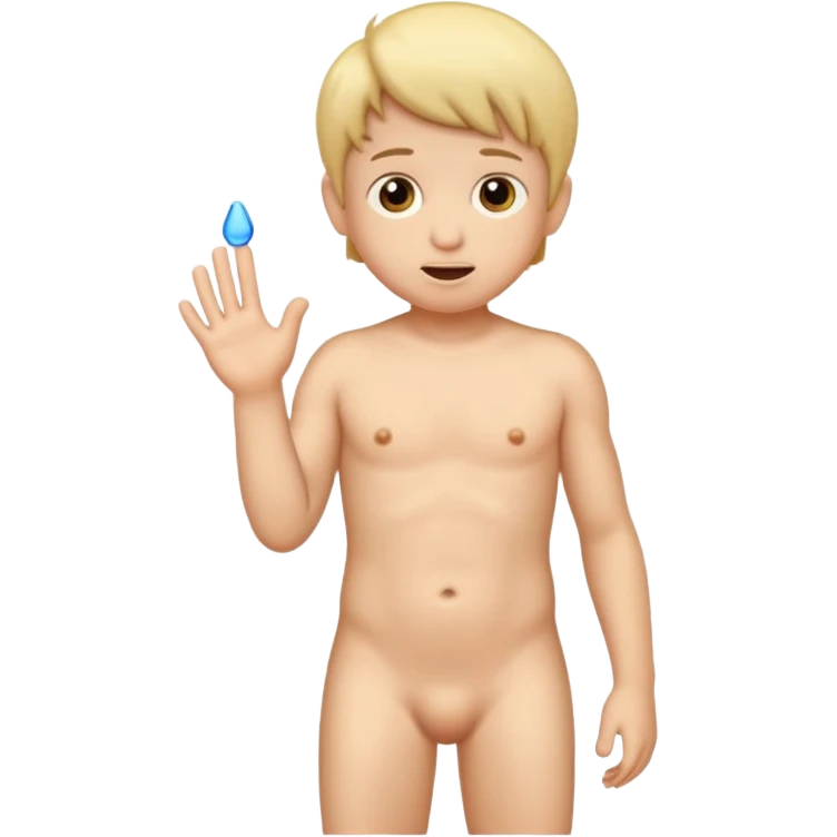 naked kid with penis emoji