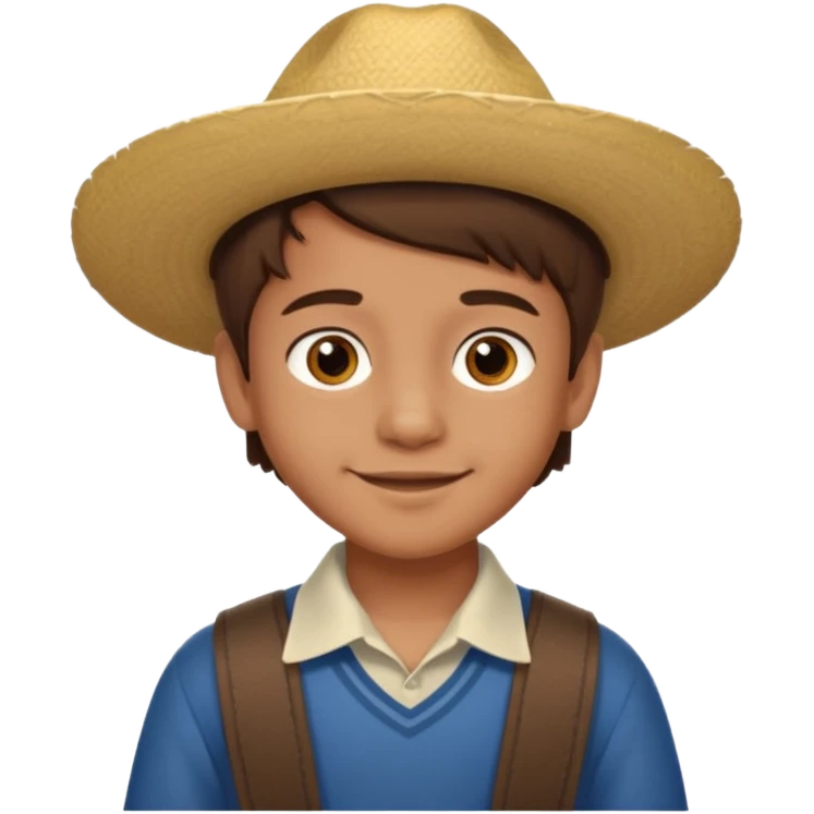 A 9 year old mexican boy with brown hair  emoji