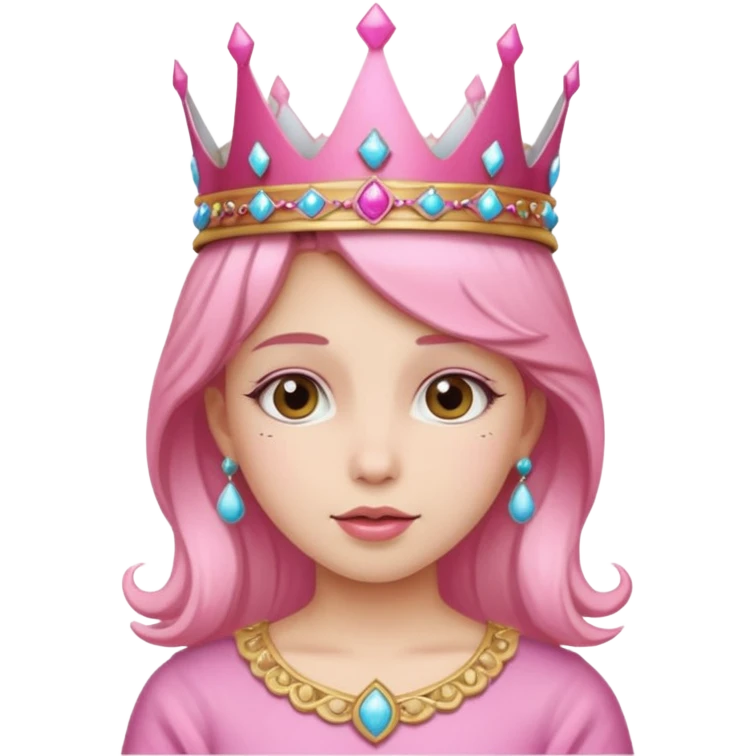 Pink 👑 for a girl  emoji