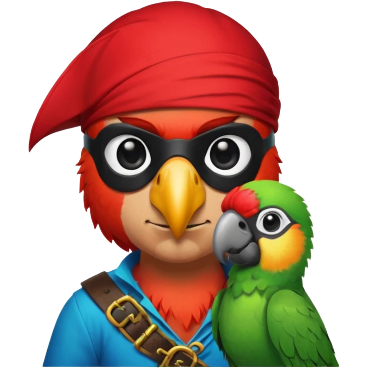 pirate and parrot emoji