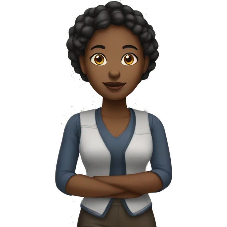 black woman small-scale trader emoji