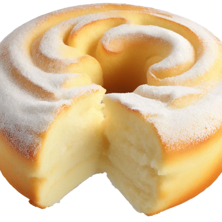 white roll cake emoji