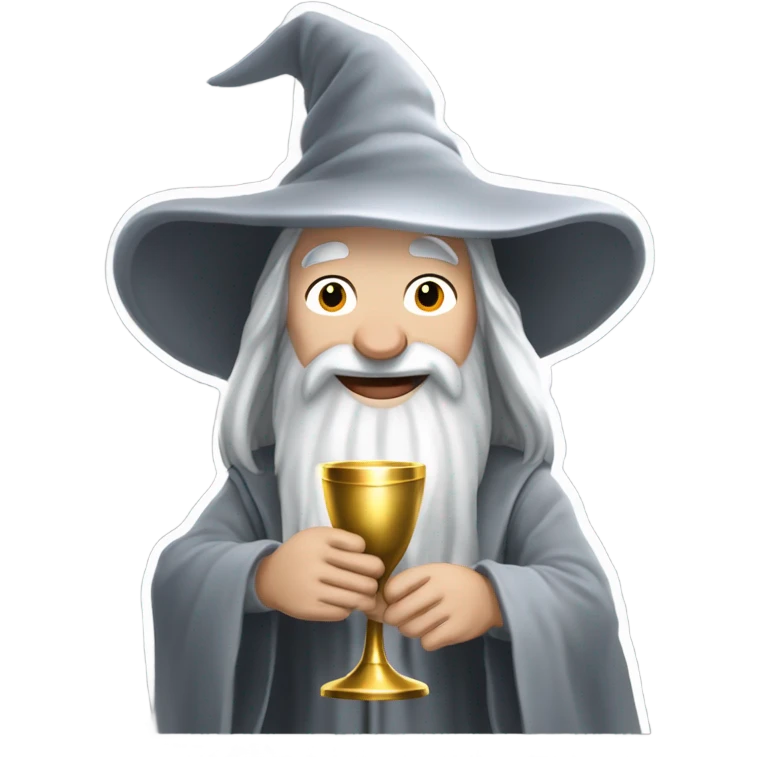 Gandalf celebrating emoji