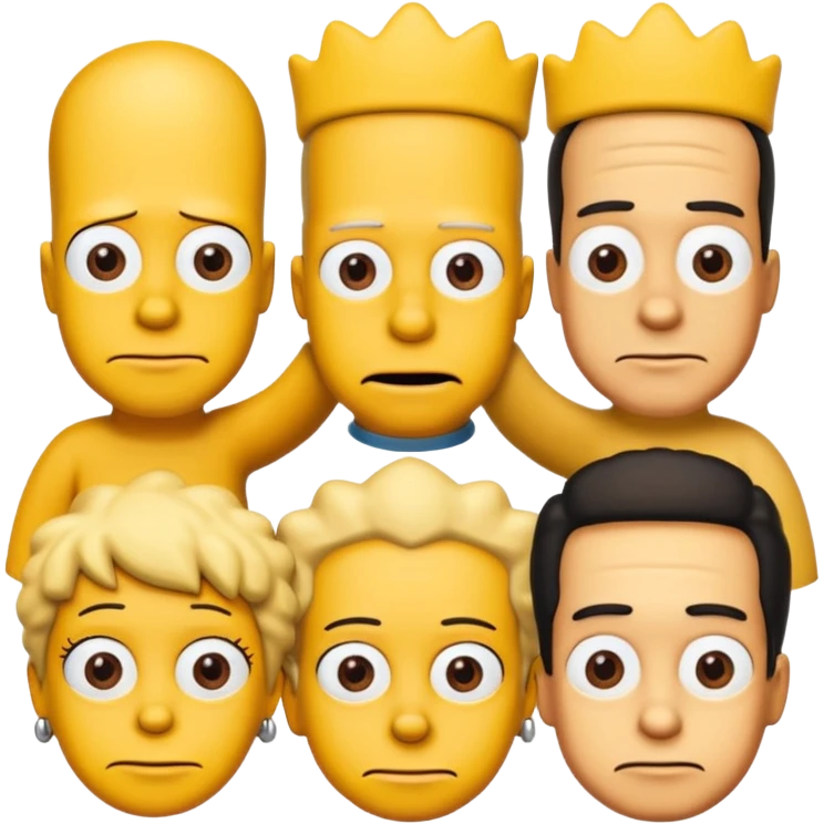 the simpsons, different character. emoji