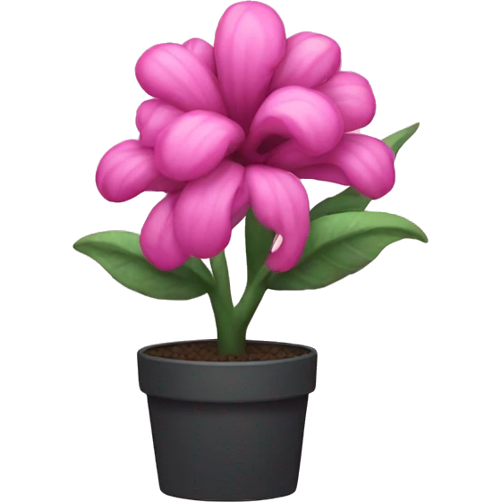 Pink plant emoji