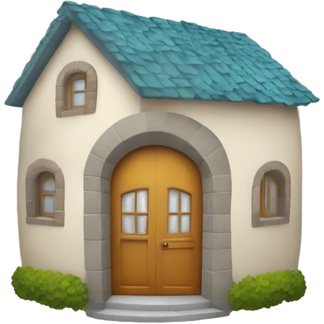 Casa com arco íris  emoji