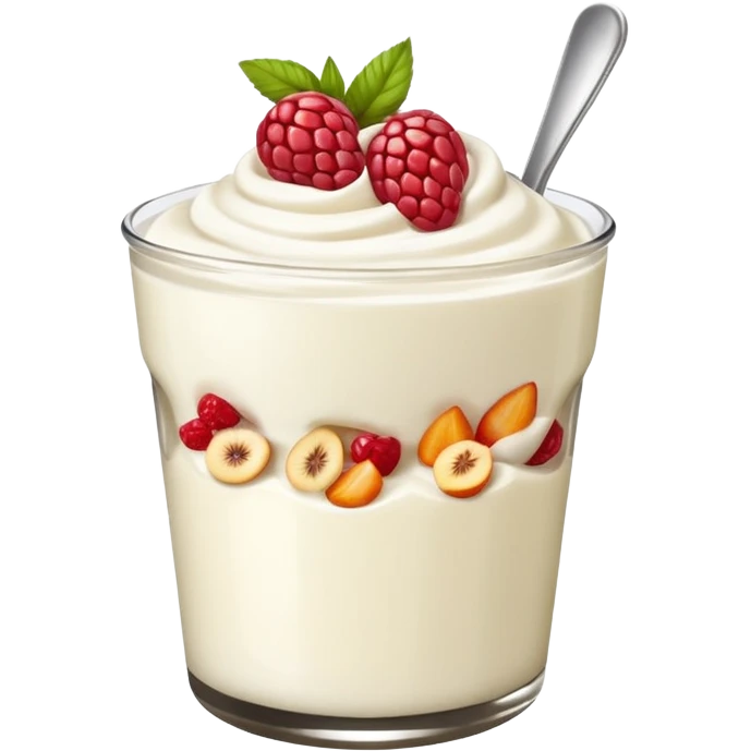 Yogurt greco e frutta secca
 emoji