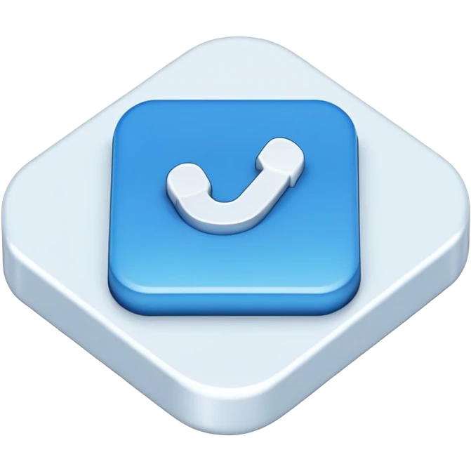 blue Keyboard enter button emoji