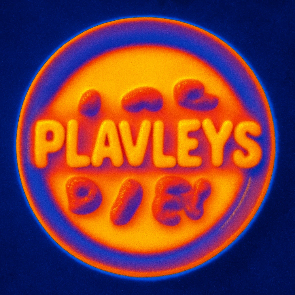 Plate with milk and a ready-made breakfast in the form of letters, the letters spell out "PLAVLEYS" emoji