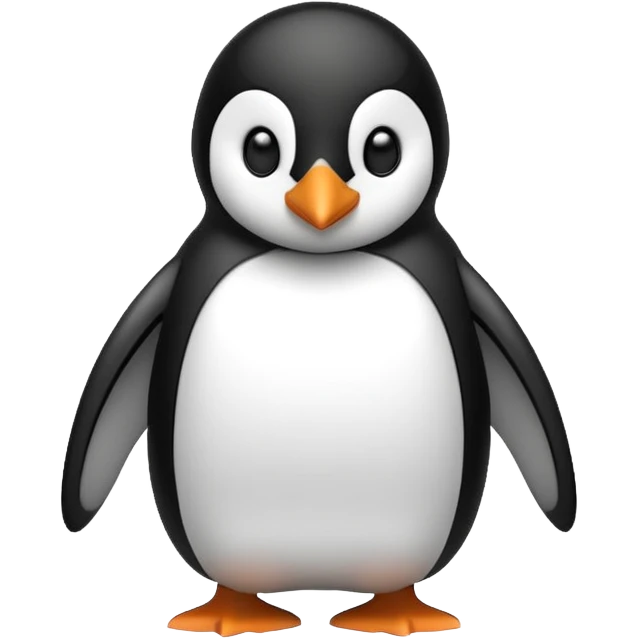 펭귄이 굉장히 추워서 떨고있는 모습 emoji