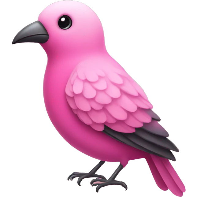 Pink bird emoji
