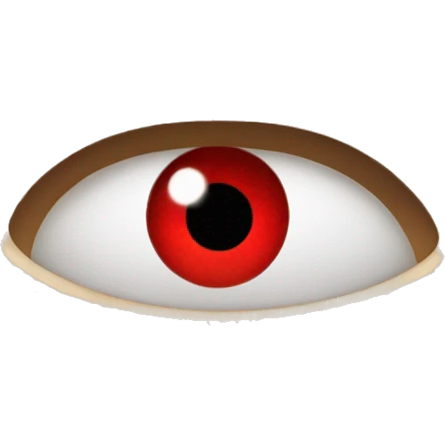 Boy with red eyes emoji