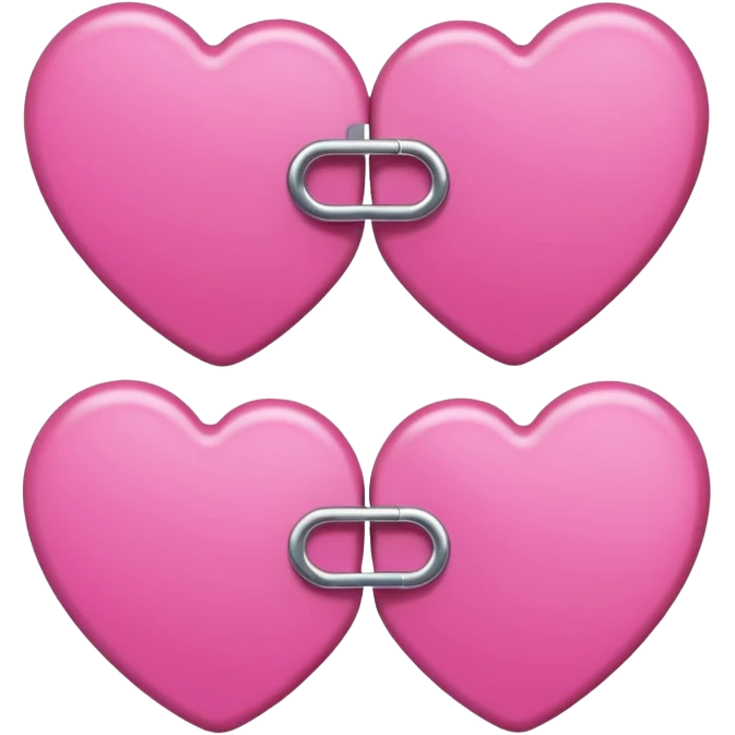 Pink Hair clips  emoji