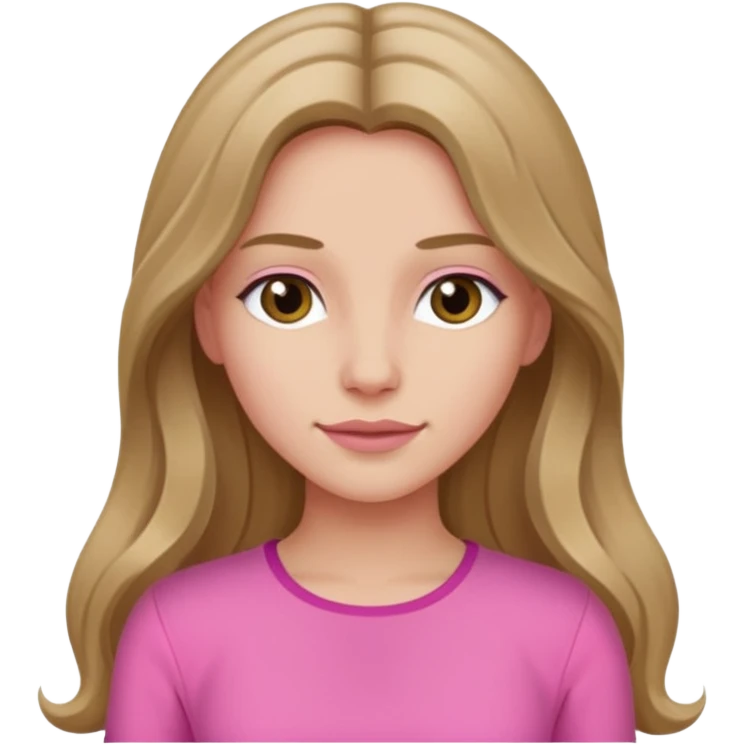 Jocelyn from The Idol with dark blonde long hair, pink outfit emoji