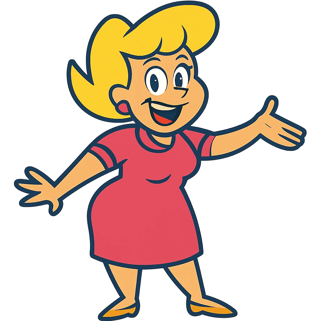 Make the colors brighter and more vibrant, keep the cartoon style, with no background emoji