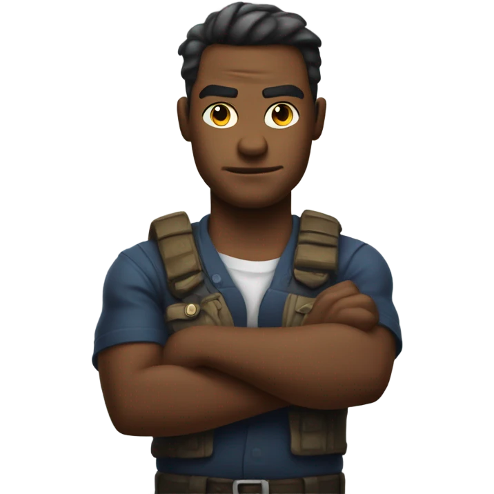 Arms crossed mad emoji