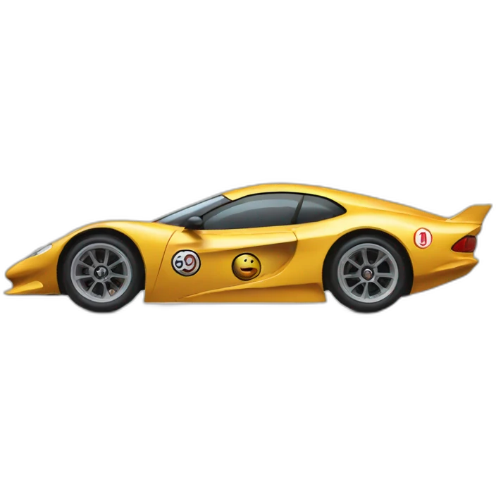 race car vs cheetah emoji