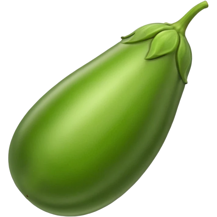 green eggplant emoji