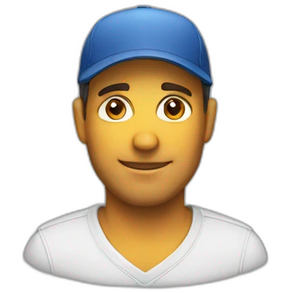 man with cap emoji