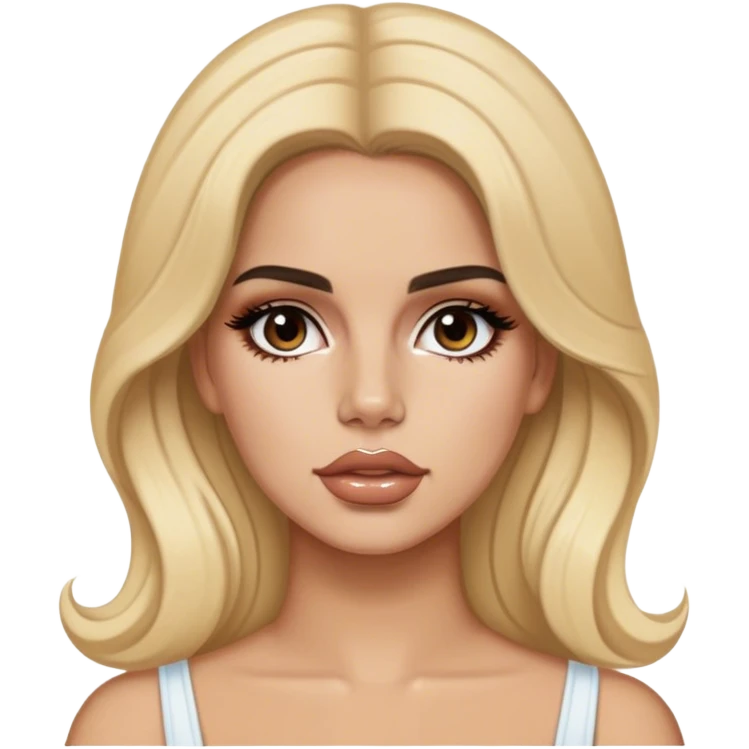 Latina Makeup, blond, lana del rey emoji
