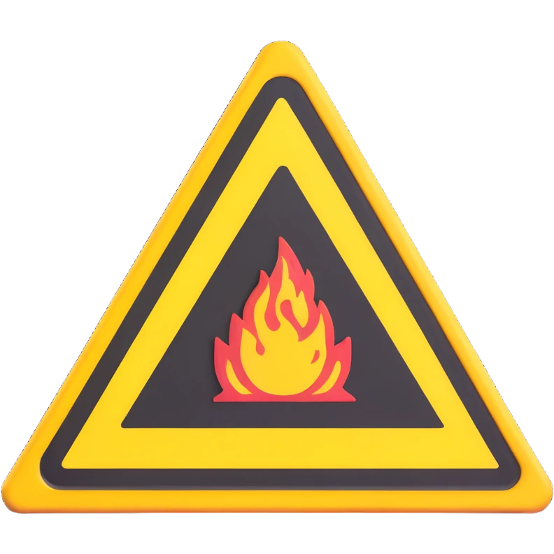 placa de perigo amarela com símbolo de alerta emoji