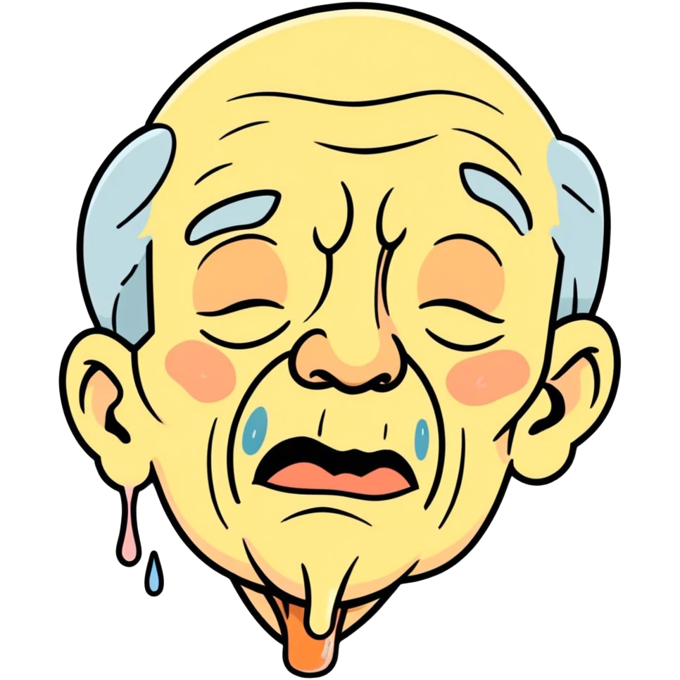 Licking my chops and drooling old man emoji