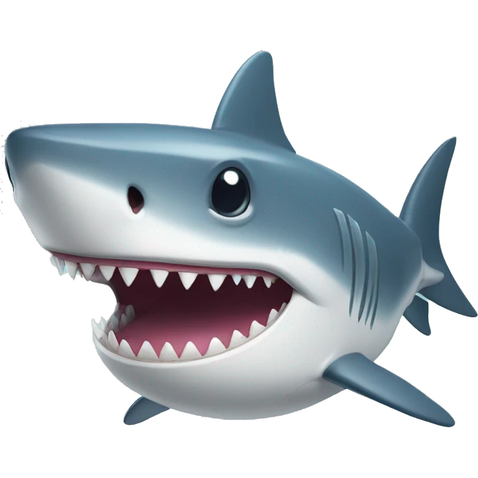 a shark smiling emoji