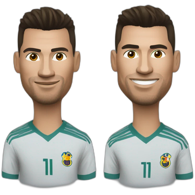 Ronaldo tue Messi emoji