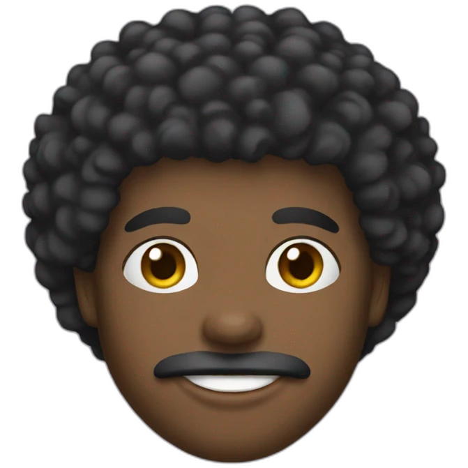 afro hair cut emoji