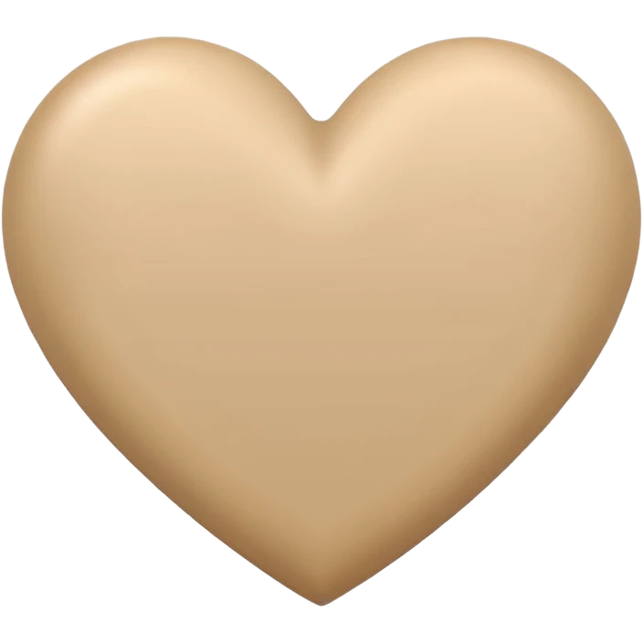 coeur beige emoji