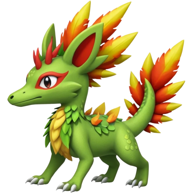 Sceptile-Inteleon-Delphox-Pokémon-Fakémon-creature emoji