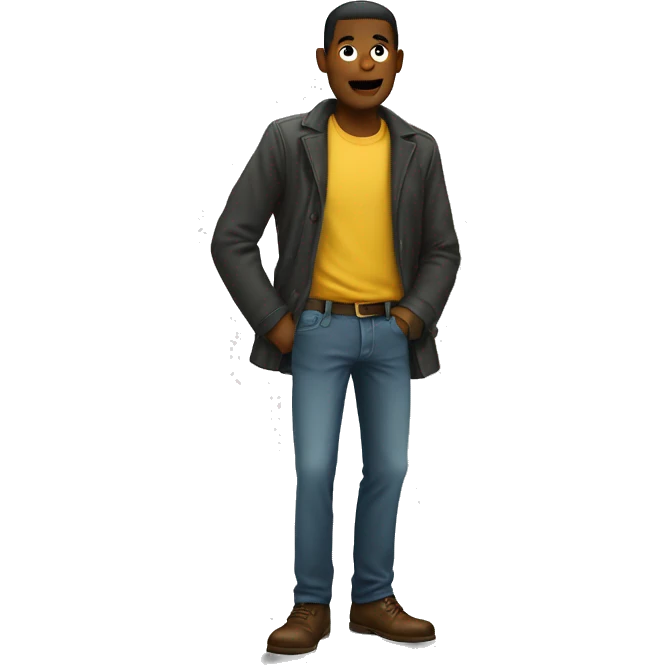 man with empty pockets emoji