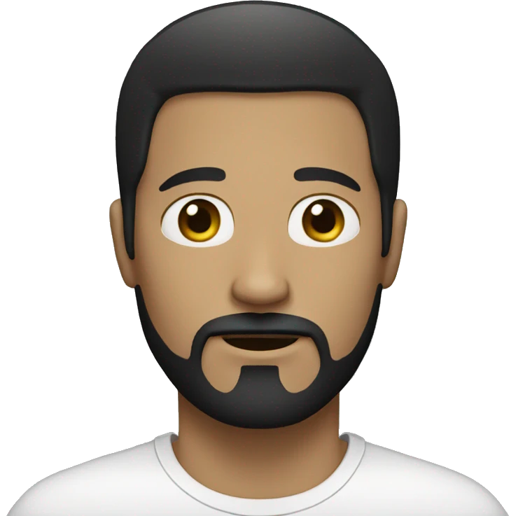 white man with black goatee emoji