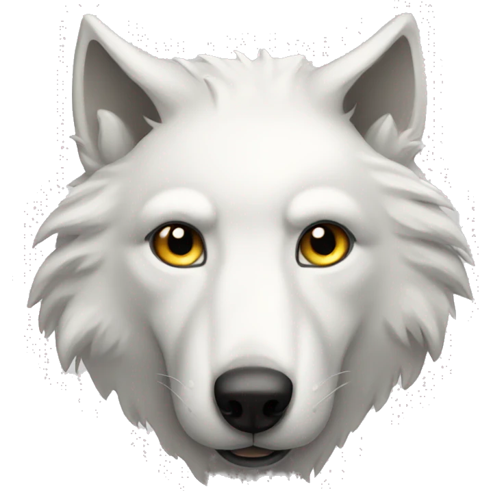 white wolf emoji