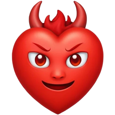 Devil heart emoji