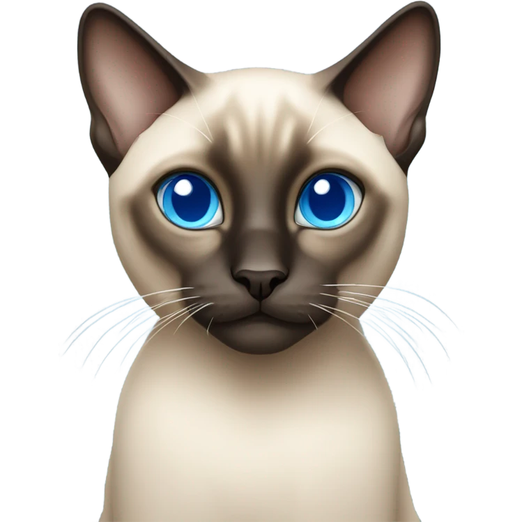 Siamese cat with blue eyes emoji