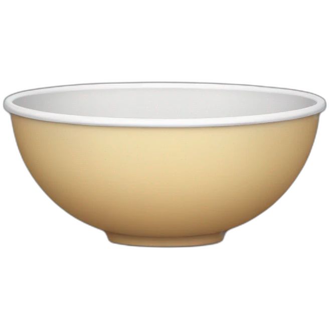 large (plastic) bowl emoji