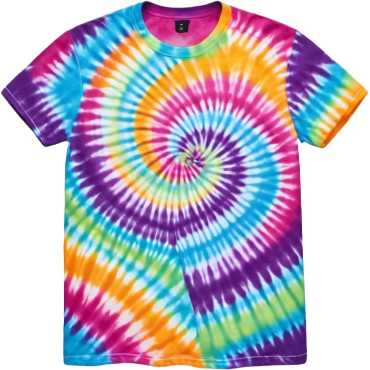 Tie dye shirt emoji