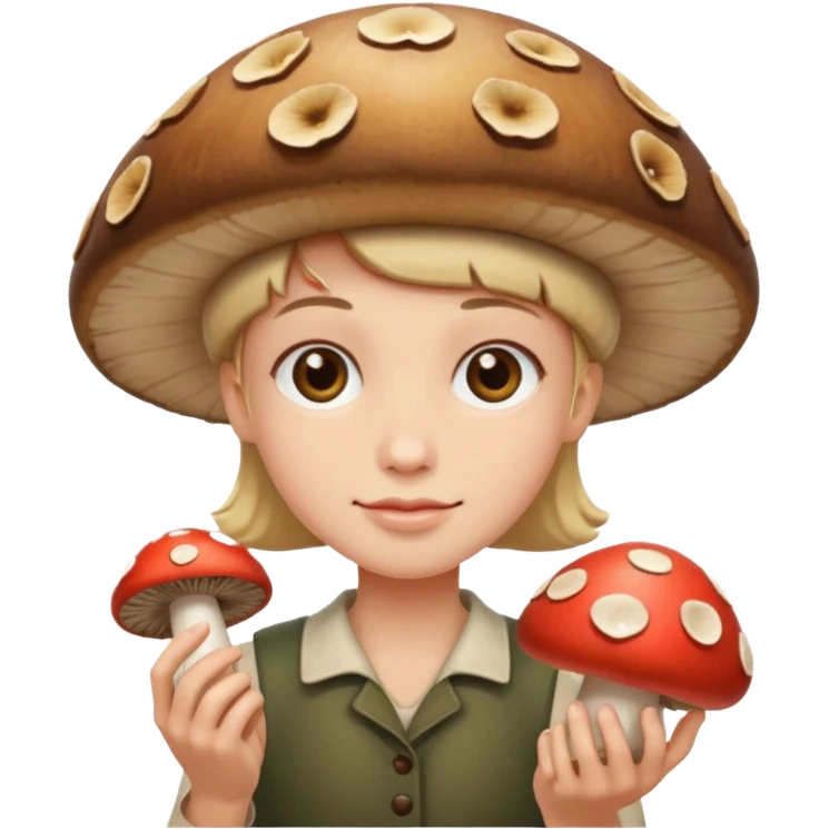 Person with mushrooms emoji
