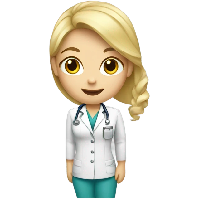 Blonde veterinary nurse  emoji