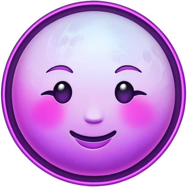 neon moon emoji