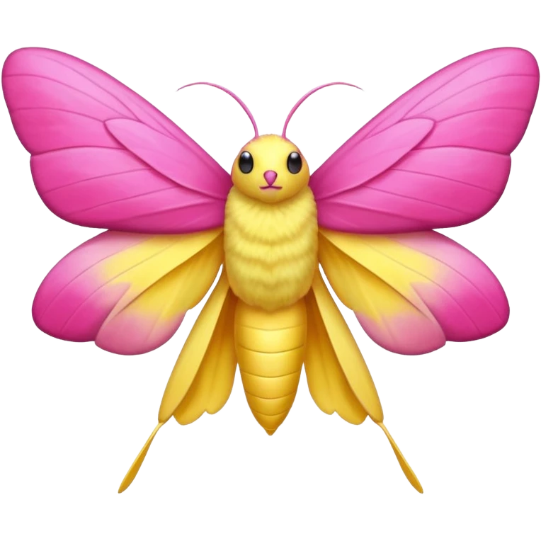 Rosy maple moth emoji