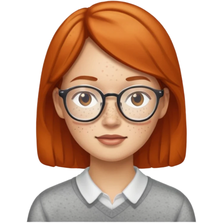 freckled peole with glasses emoji