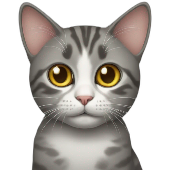 Cat with iPhone emoji